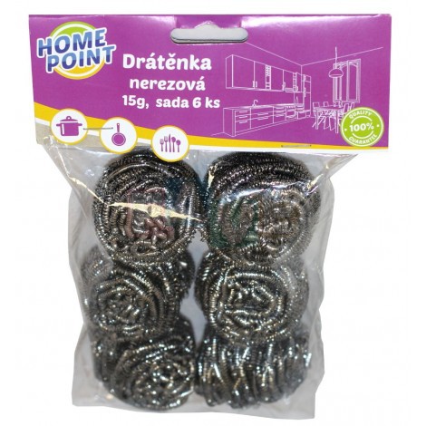 Drátěnka sada 6ks 15g 5x5cm 110021 | Úklidové a ochranné pomůcky - Drátěnky, houby a houbičky Drátěnka sada 6ks 15g 5x5cm 110021 | Úklidové a ochranné pomůcky - Drátěnky, houby a houbičky